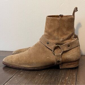 ORO Suede Harness Biker Moto Boots Mens size 8